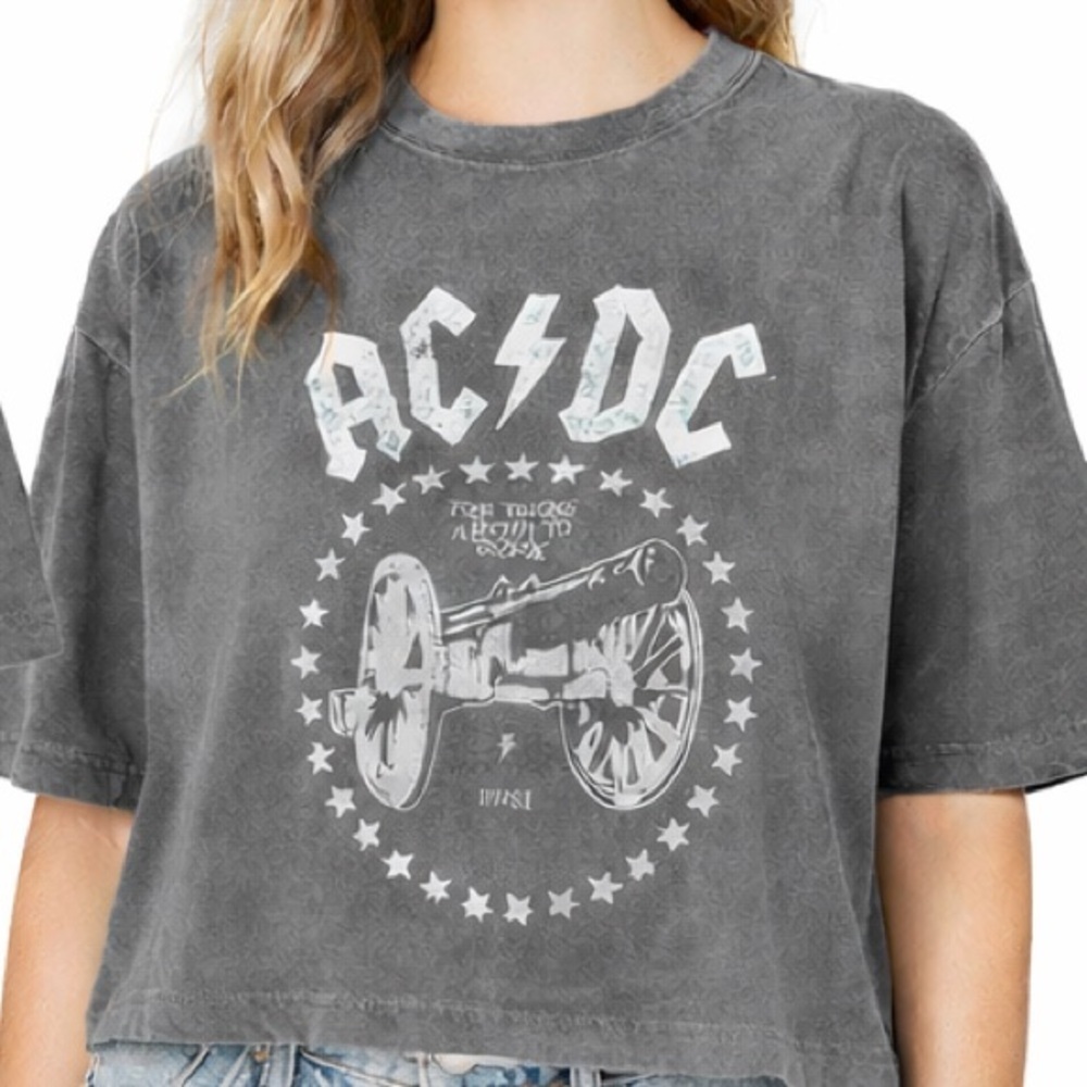 AC/DC | Gray Graphic Band Tee | For Those About to Rock | Size 2XL